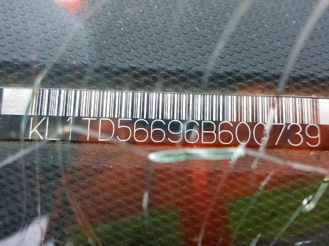 KL1TD56696B600739 - 2006 CHEVROLET AVEO BASE Qırmızı foto 10