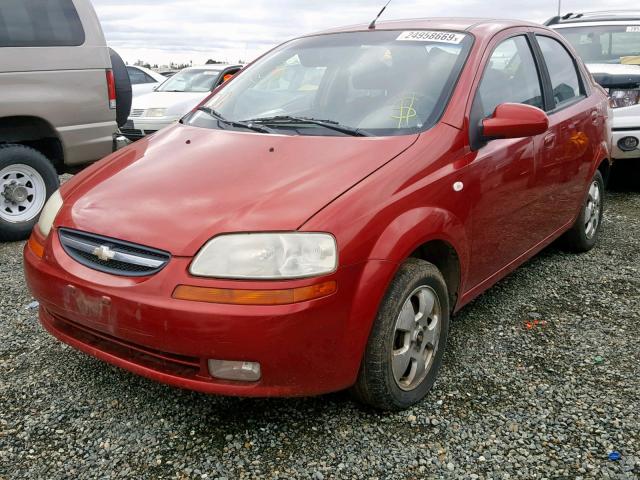 KL1TD56696B600739 - 2006 CHEVROLET AVEO BASE Qırmızı foto 2