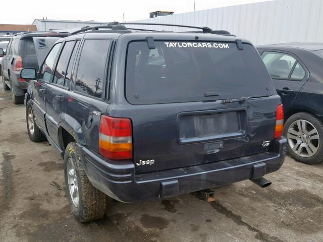 1J4GZ88Z3WC122407 - 1998 JEEP GRAND CHER GRAY photo 3