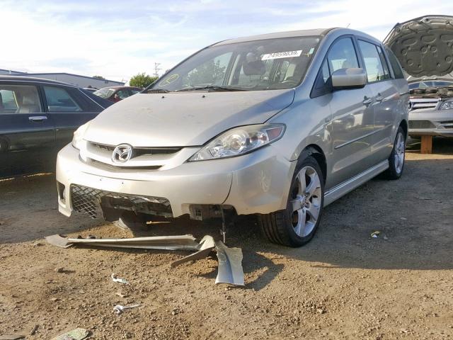 JM1CR293070137607 - 2007 MAZDA 5 SILVER photo 2