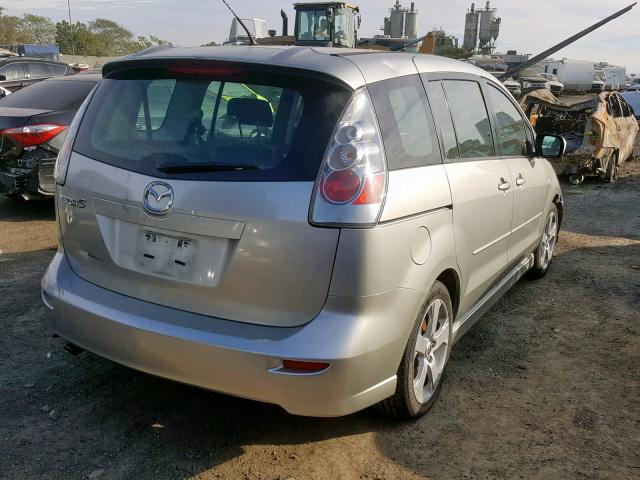 JM1CR293070137607 - 2007 MAZDA 5 SILVER photo 4