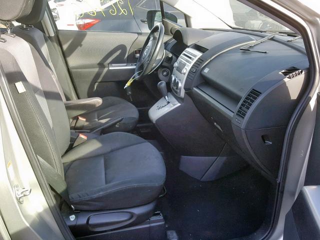 JM1CR293070137607 - 2007 MAZDA 5 SILVER photo 5