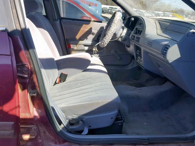 1FALP52U3PG177557 - 1993 FORD TAURUS GL RED photo 5