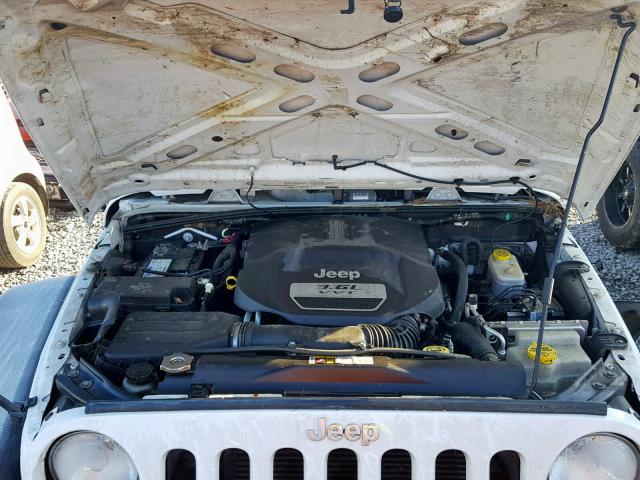 1C4AJWAG1CL272205 - 2012 JEEP WRANGLER S WHITE photo 7