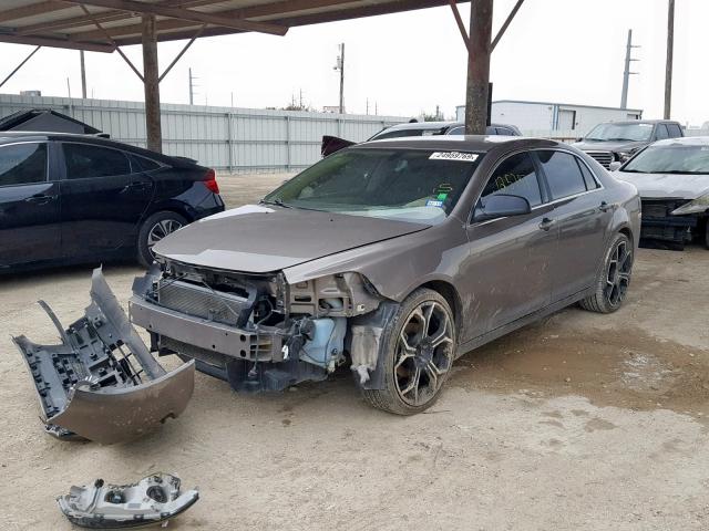 1G1ZB5E10BF232137 - 2011 CHEVROLET MALIBU LS GOLD photo 2