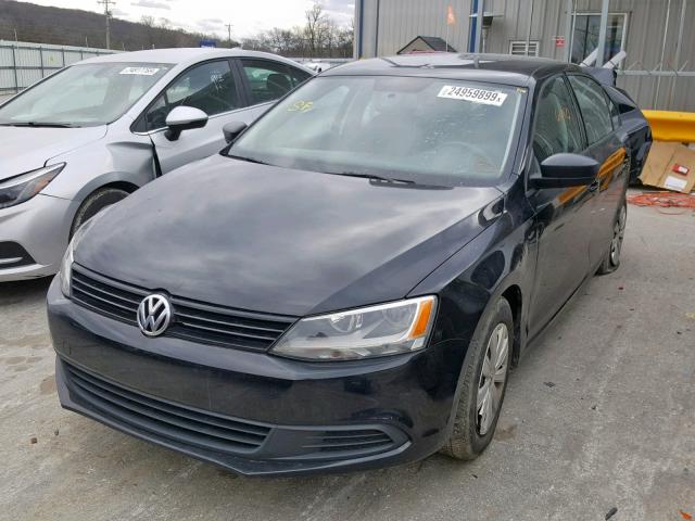 3VW2K7AJ7EM380796 - 2014 VOLKSWAGEN JETTA BASE 黑色 照片 2