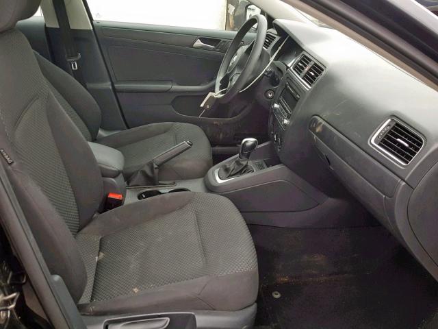 3VW2K7AJ7EM380796 - 2014 VOLKSWAGEN JETTA BASE 黑色 照片 5