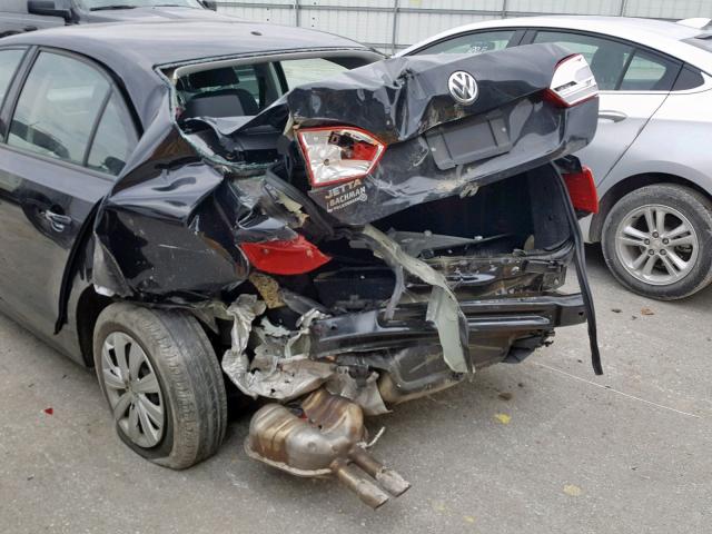 3VW2K7AJ7EM380796 - 2014 VOLKSWAGEN JETTA BASE 黑色 照片 9