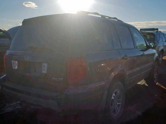 2HKYF18513H519380 - 2003 HONDA PILOT EXL CHARCOAL photo 4