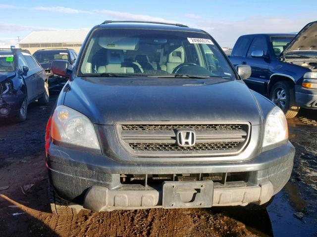 2HKYF18513H519380 - 2003 HONDA PILOT EXL CHARCOAL photo 9