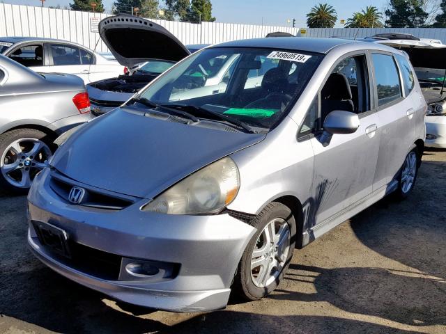 JHMGD37637S030623 - 2007 HONDA FIT S SILVER photo 2