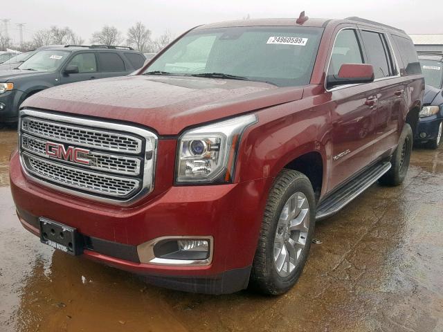 1GKS2GKC2GR366765 - 2016 GMC YUKON XL K MAROON photo 2