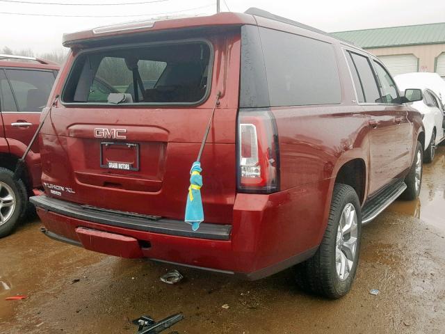 1GKS2GKC2GR366765 - 2016 GMC YUKON XL K MAROON photo 4