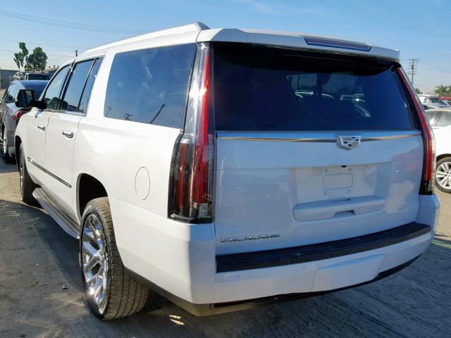 1GYS4HKJ1GR185967 - 2016 CADILLAC ESCALADE E WHITE photo 3