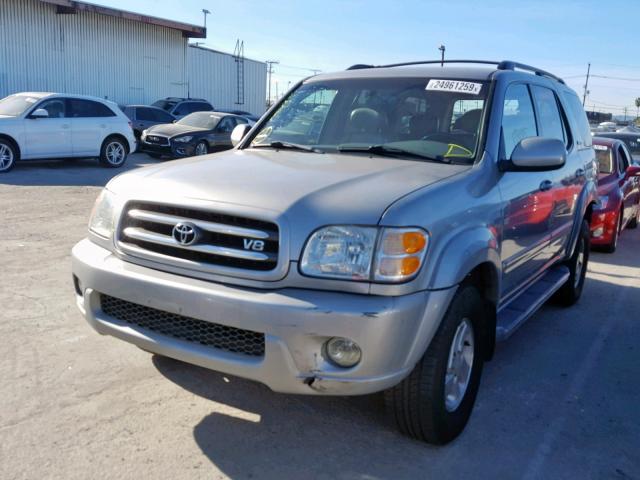 5TDZT38A22S112361 - 2002 TOYOTA SEQUOIA LI SILVER photo 2