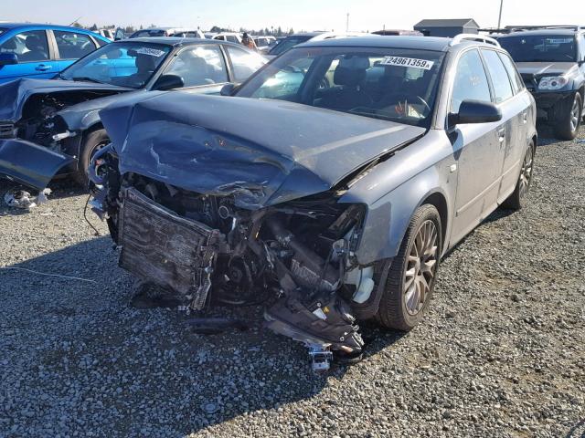 WAUKF78EX8A152645 - 2008 AUDI A4 2.0T AV GRAY photo 2