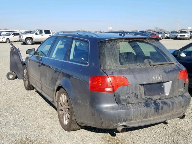 WAUKF78EX8A152645 - 2008 AUDI A4 2.0T AV GRAY photo 3