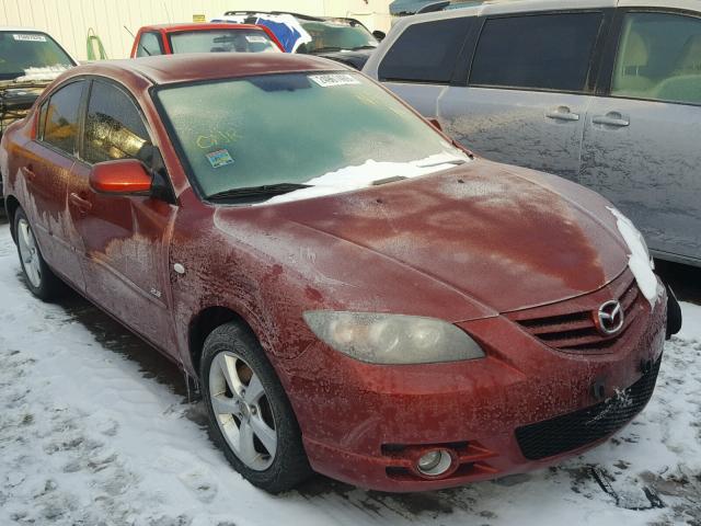 JM1BK323861437386 - 2006 MAZDA 3 S RED photo 1