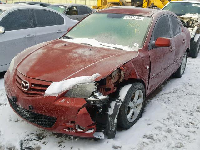 JM1BK323861437386 - 2006 MAZDA 3 S RED photo 2