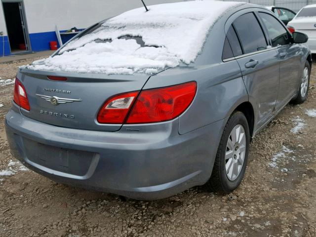 1C3LC46B29N558196 - 2009 CHRYSLER SEBRING LX GRAY photo 4