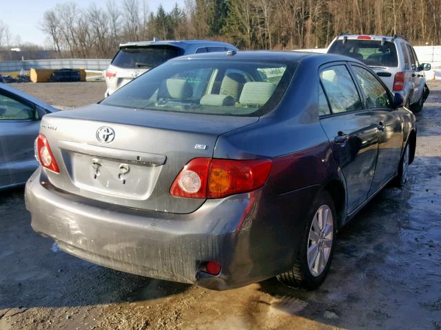 2T1BU4EE1AC202880 - 2010 TOYOTA COROLLA BA GRAY photo 4