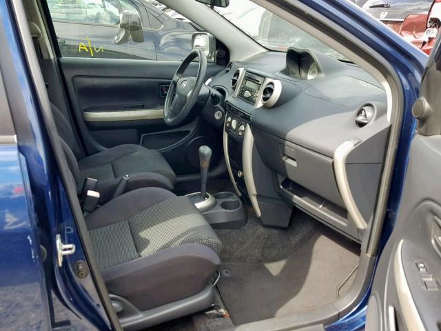 JTKKT624050086719 - 2005 TOYOTA SCION XA BLUE photo 5