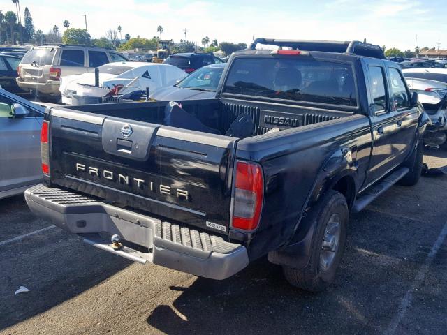 1N6ED29X14C428652 - 2004 NISSAN FRONTIER C BLACK photo 4