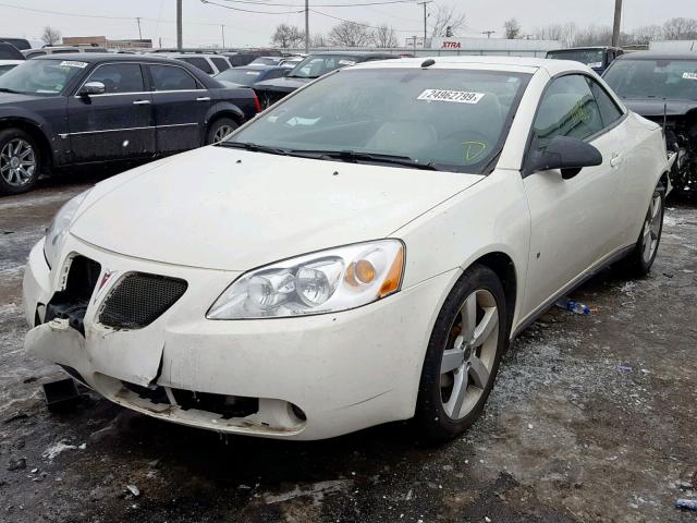 1G2ZH36N284123652 - 2008 PONTIAC G6 GT WHITE photo 2