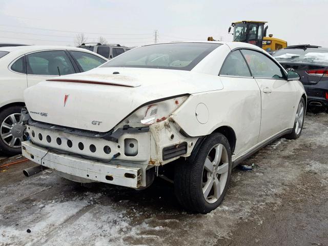 1G2ZH36N284123652 - 2008 PONTIAC G6 GT WHITE photo 4