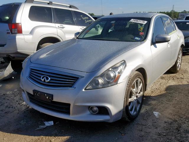 JN1CV6AR4BM353029 - 2011 INFINITI G37 SILVER photo 2