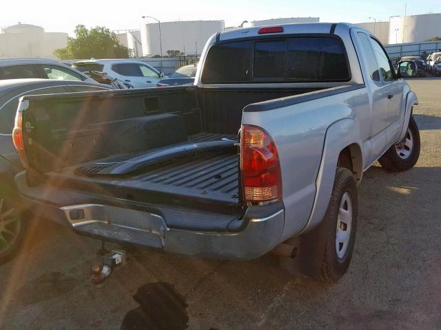 5TETU62N45Z034284 - 2005 TOYOTA TACOMA PRE SILVER photo 4