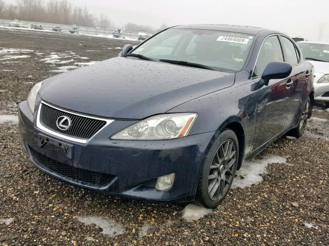 JTHCK262565004650 - 2006 LEXUS IS 250 BLUE photo 2