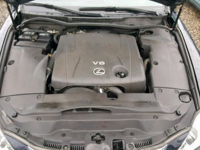 JTHCK262565004650 - 2006 LEXUS IS 250 BLUE photo 7