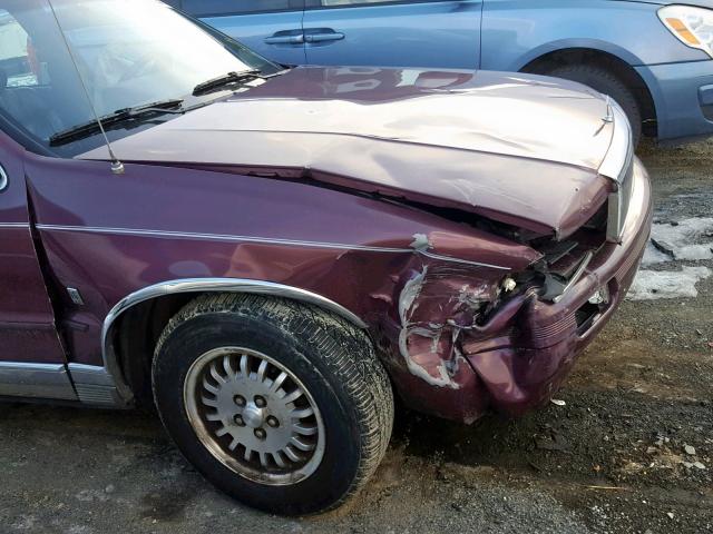 3C3XA5637LT072769 - 1990 CHRYSLER LEBARON LA BURGUNDY photo 9