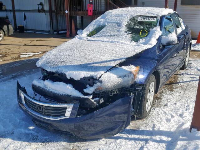 1HGCP26348A152232 - 2008 HONDA ACCORD LX BLUE photo 2