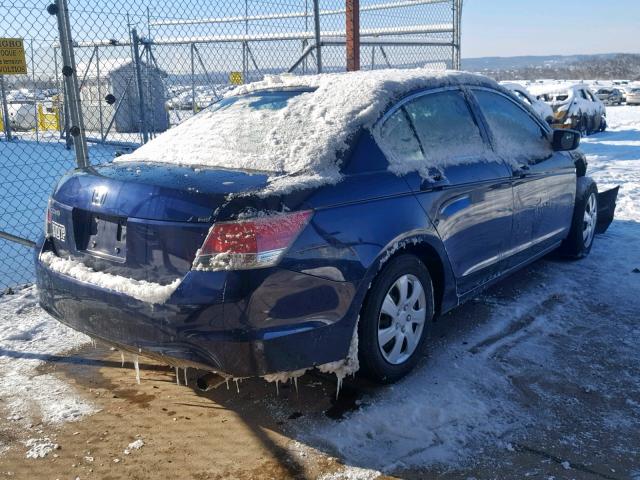 1HGCP26348A152232 - 2008 HONDA ACCORD LX BLUE photo 4