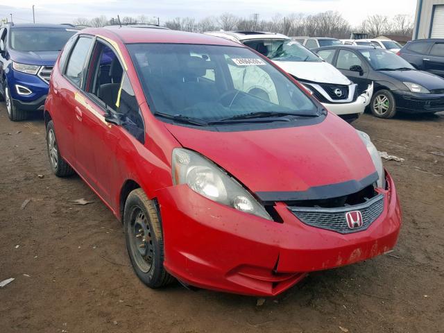 JHMGE8H25AC038147 - 2010 HONDA FIT RED photo 1