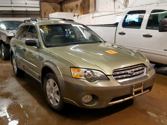 4S4BP61C957304096 - 2005 SUBARU LEGACY OUT GREEN photo 1