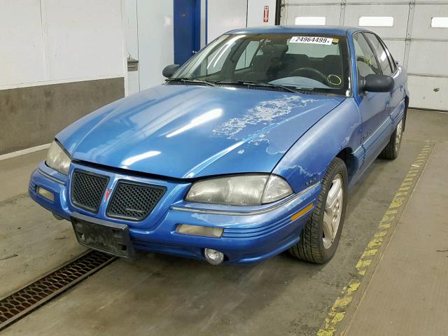 1G2NE55D3SC852431 - 1995 PONTIAC GRAND AM S BLUE photo 2