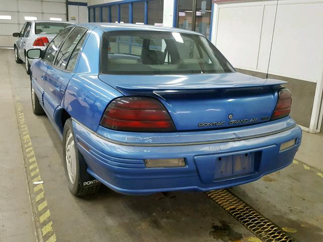 1G2NE55D3SC852431 - 1995 PONTIAC GRAND AM S BLUE photo 3