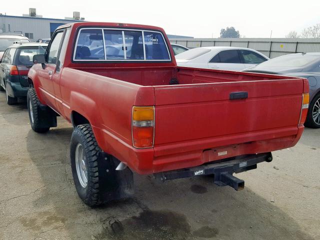 JT4VN67M8J0006925 - 1988 TOYOTA PICKUP SHO RED photo 3