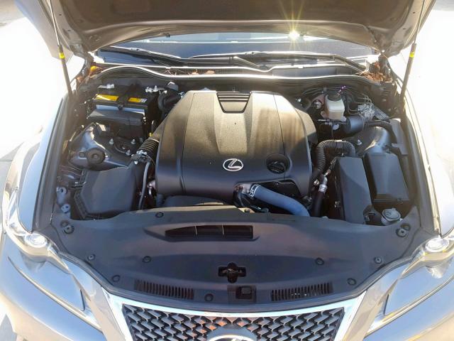 JTHBF1D25E5040379 - 2014 LEXUS IS 250 GRAY photo 7