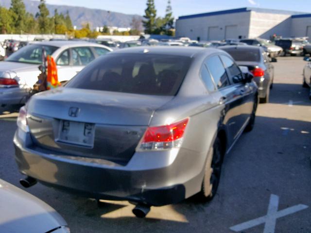 1HGCP368X8A081040 - 2008 HONDA ACCORD EXL GRAY photo 4