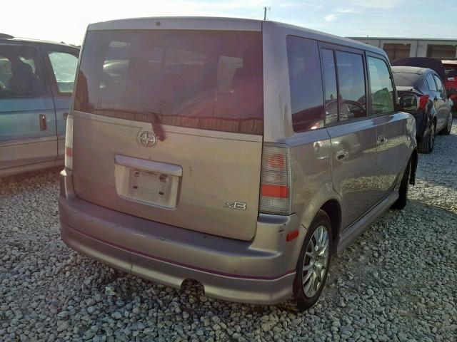 JTLKT324740147055 - 2004 TOYOTA SCION XB SILVER photo 4