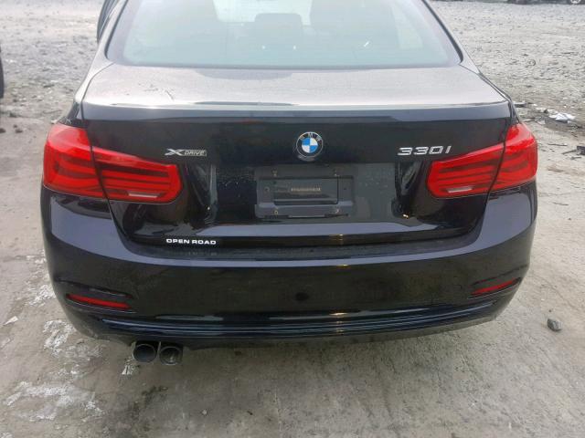 WBA8D9G50JNU68096 - 2018 BMW 330 XI BLACK photo 9