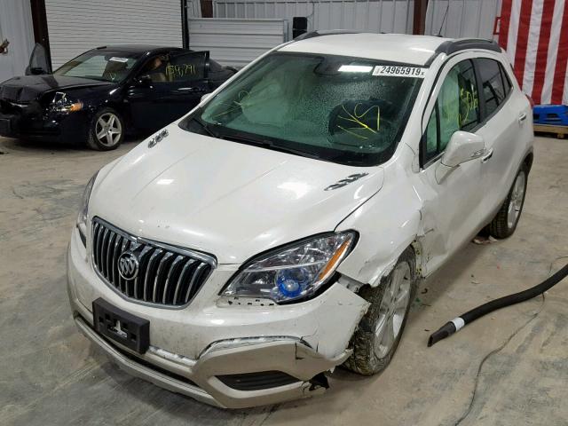 KL4CJASB7GB667946 - 2016 BUICK ENCORE WHITE photo 2