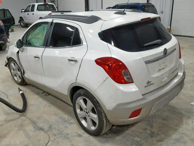 KL4CJASB7GB667946 - 2016 BUICK ENCORE WHITE photo 3