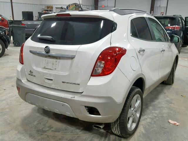 KL4CJASB7GB667946 - 2016 BUICK ENCORE WHITE photo 4