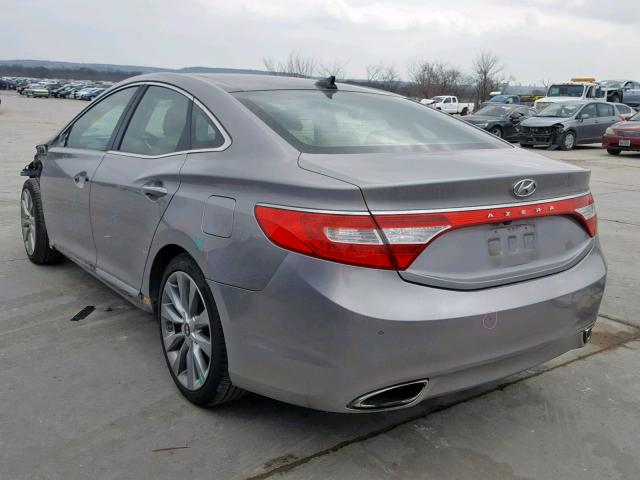 KMHFH4JGXDA252033 - 2013 HYUNDAI AZERA GLS SILVER photo 3