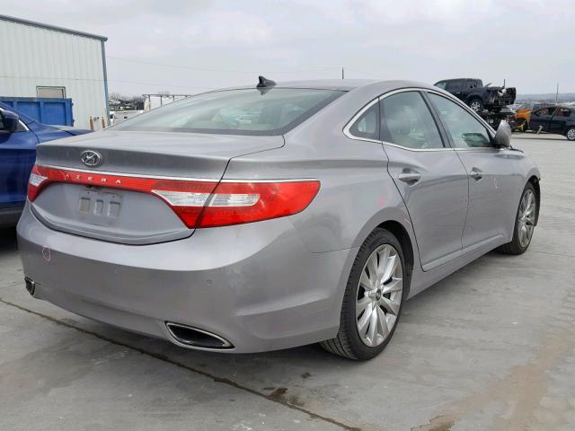 KMHFH4JGXDA252033 - 2013 HYUNDAI AZERA GLS SILVER photo 4